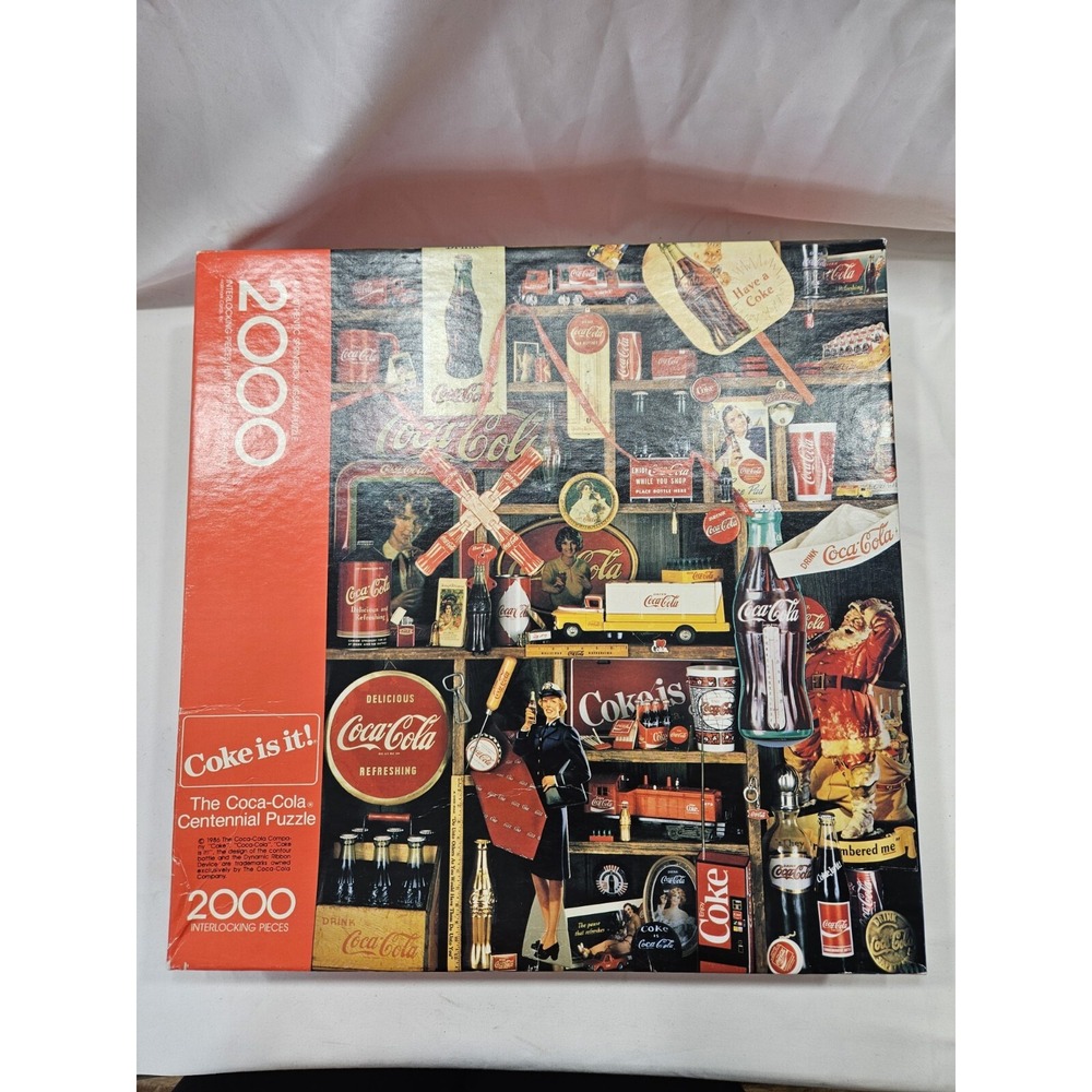 Coke Is It 1986 Springbok The Coca-Cola Centennial 2000 Pc Jigsaw‎ Puzzle EUC